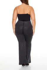 Plus Size Contour Sculpt Rhinestone Pants