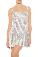 Striped Sequin Cami Mini Dress