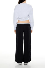 Layered Drawstring Sweatpants