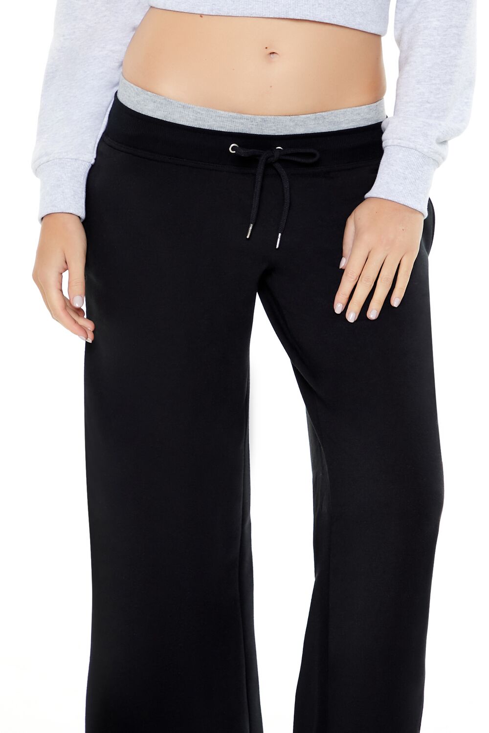 Layered Drawstring Sweatpants