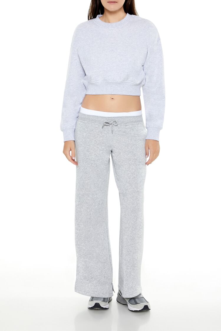 Layered Drawstring Sweatpants