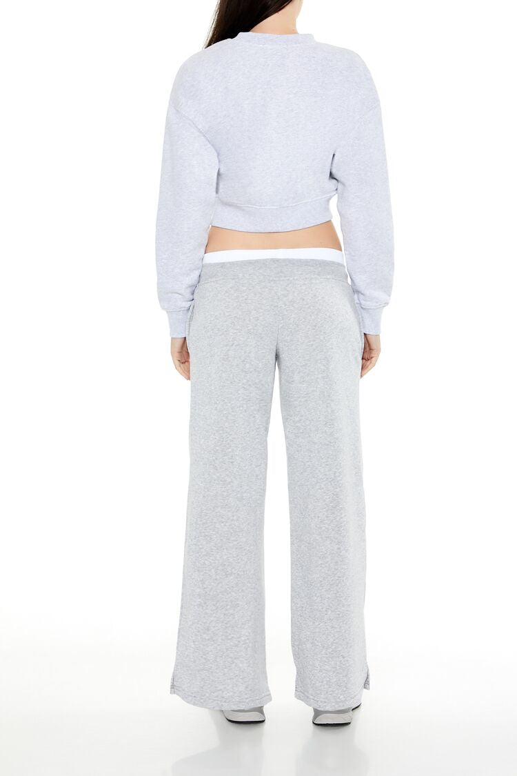 Layered Drawstring Sweatpants