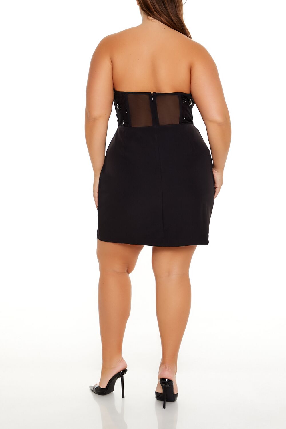 Plus Size Corset Mini Tube Dress