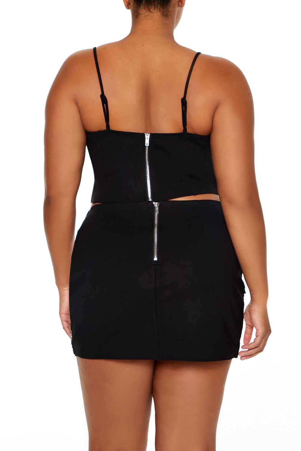 Plus Size Mirror Cropped Cami