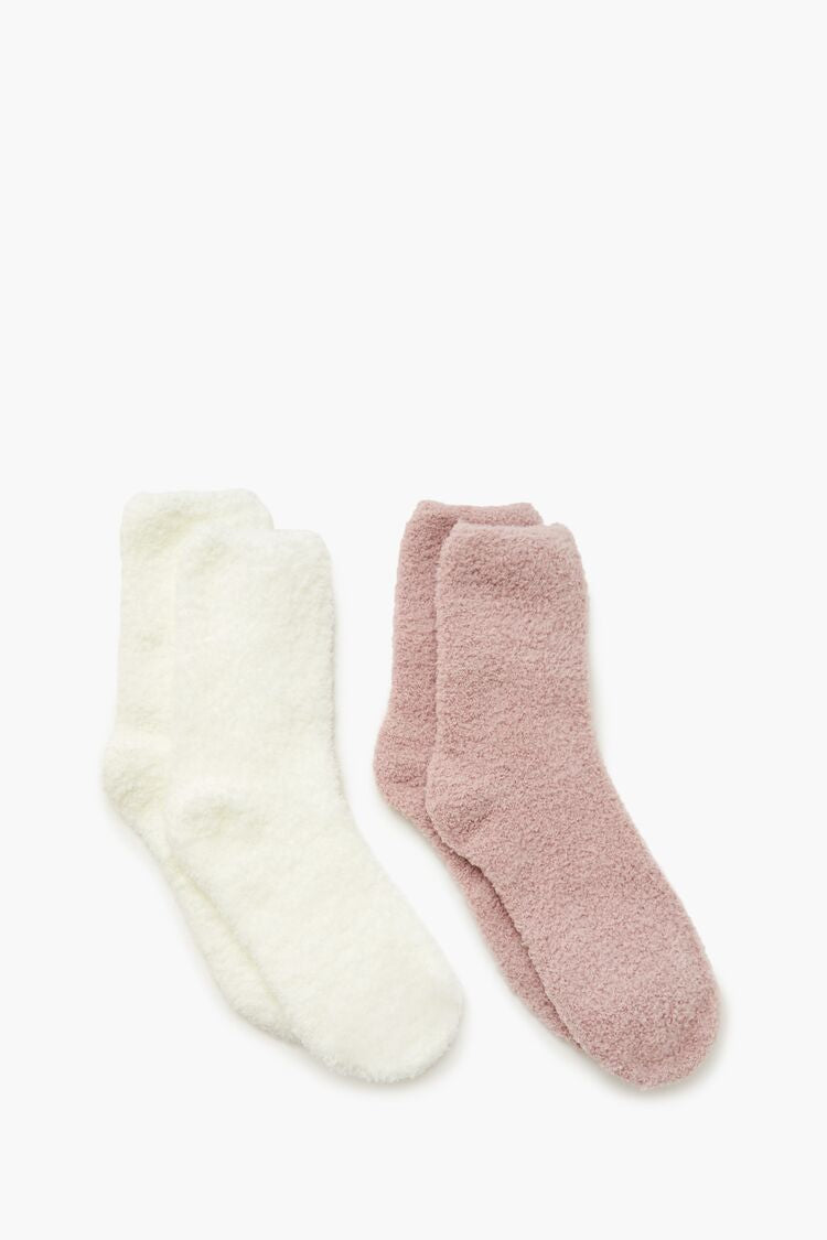 Plush Crew Socks Set - 2 pack