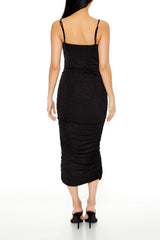 Glitter Knit Bodycon Maxi Dress