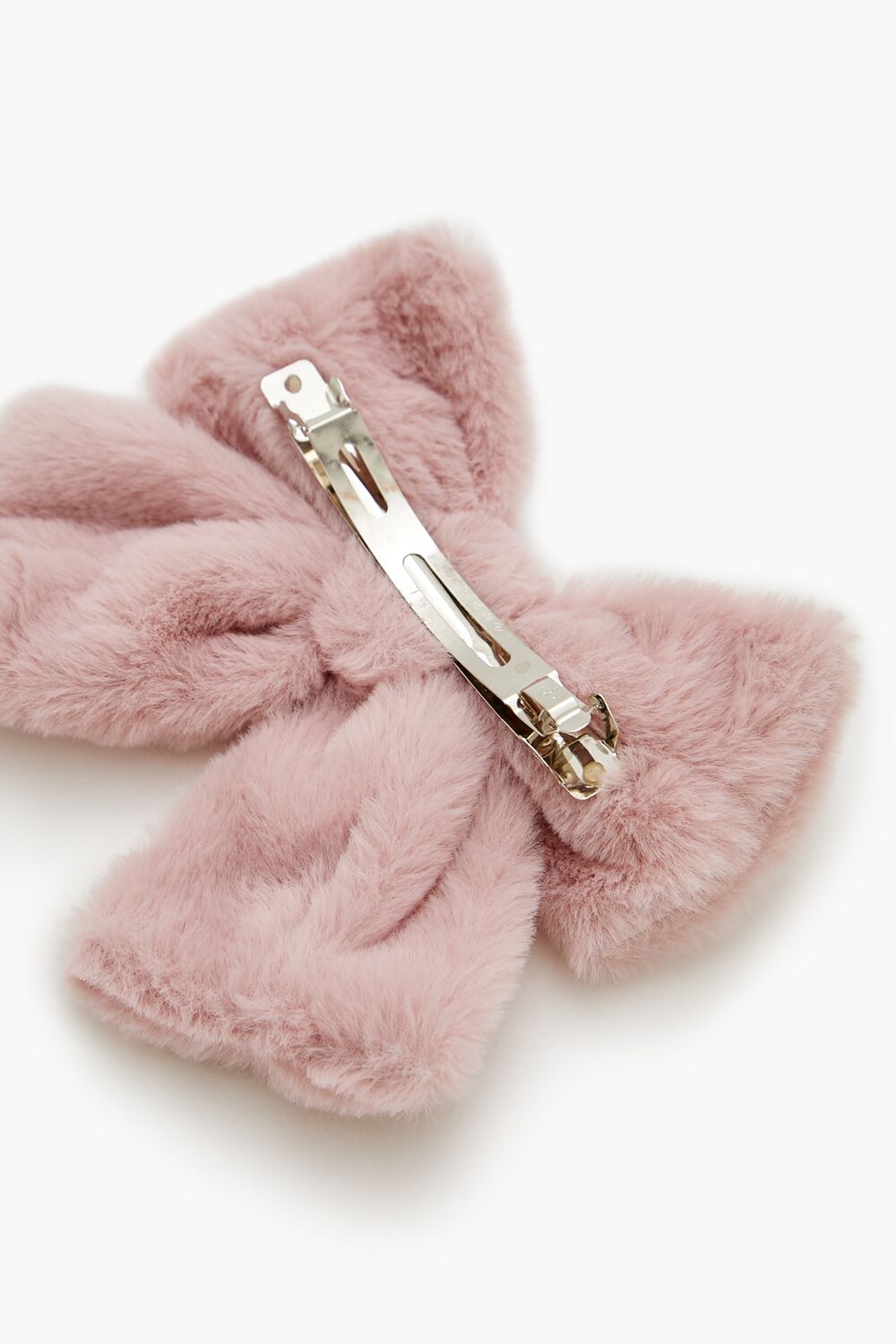 Plush Bow Hair Barrette