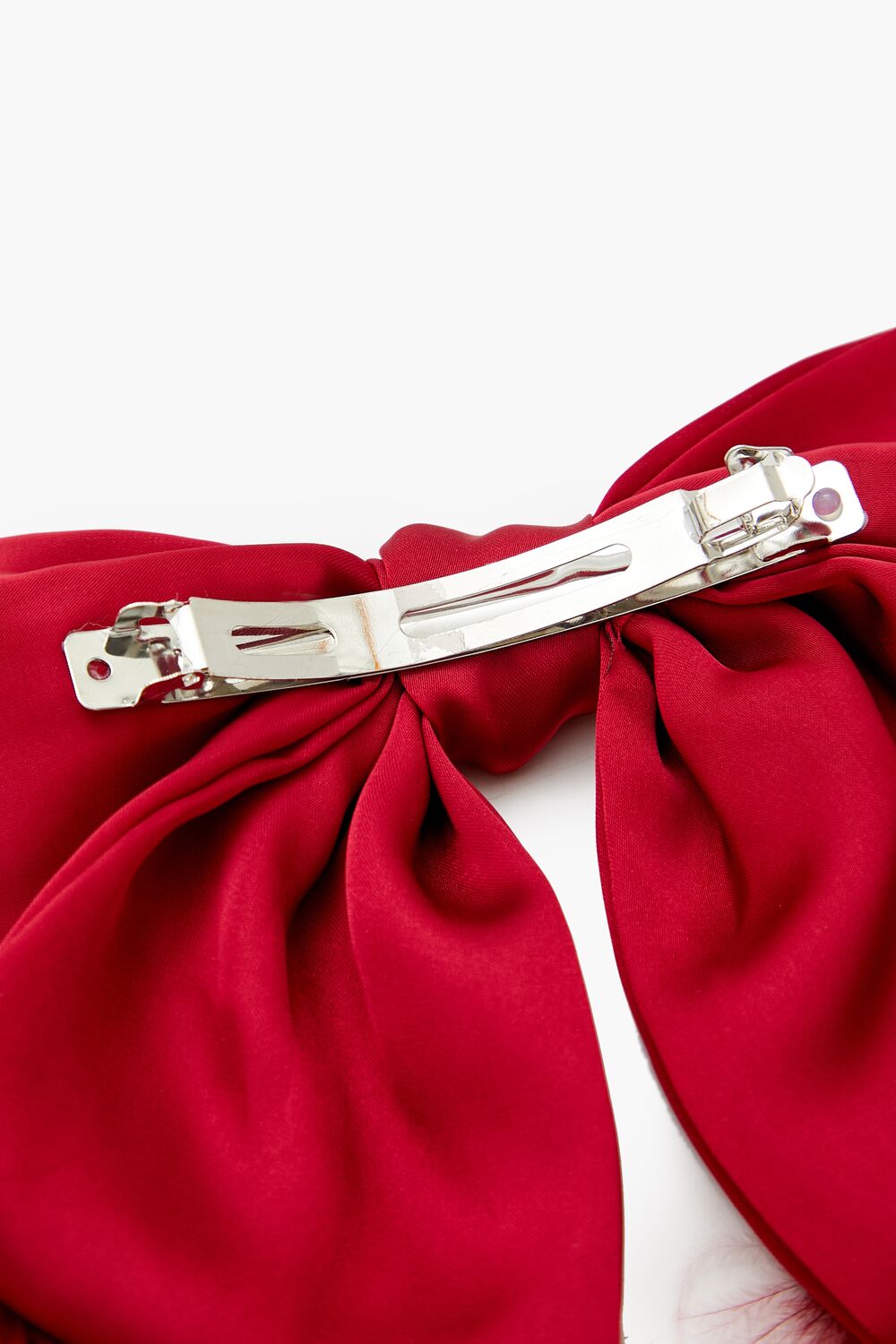 Faux Feather Bow Hair Barrette