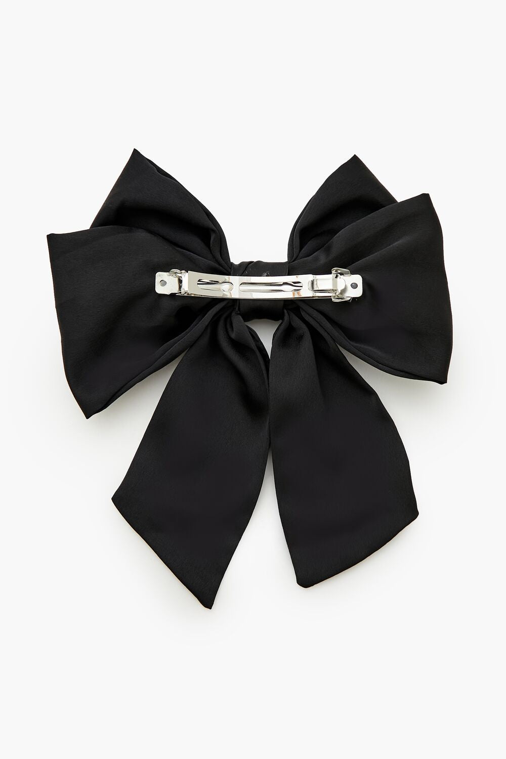 Rhinestone Bow Hair Barrette