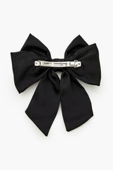 Rhinestone Bow Hair Barrette