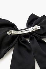 Rhinestone Bow Hair Barrette