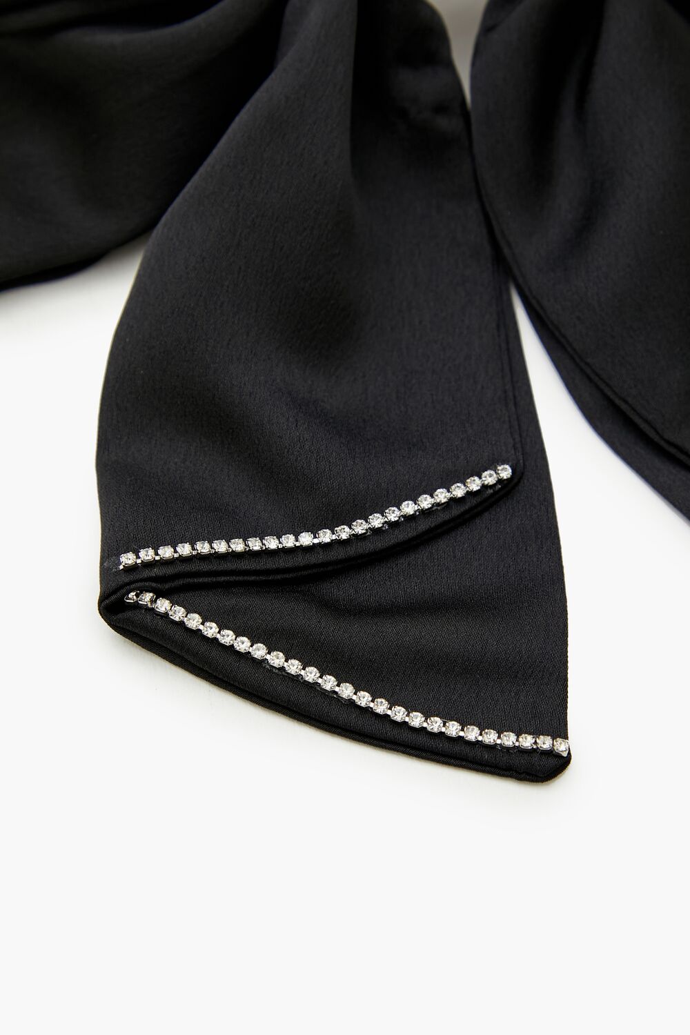 Rhinestone Bow Hair Barrette