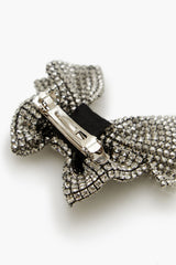 Rhinestone Chain Bow Hair Barrette