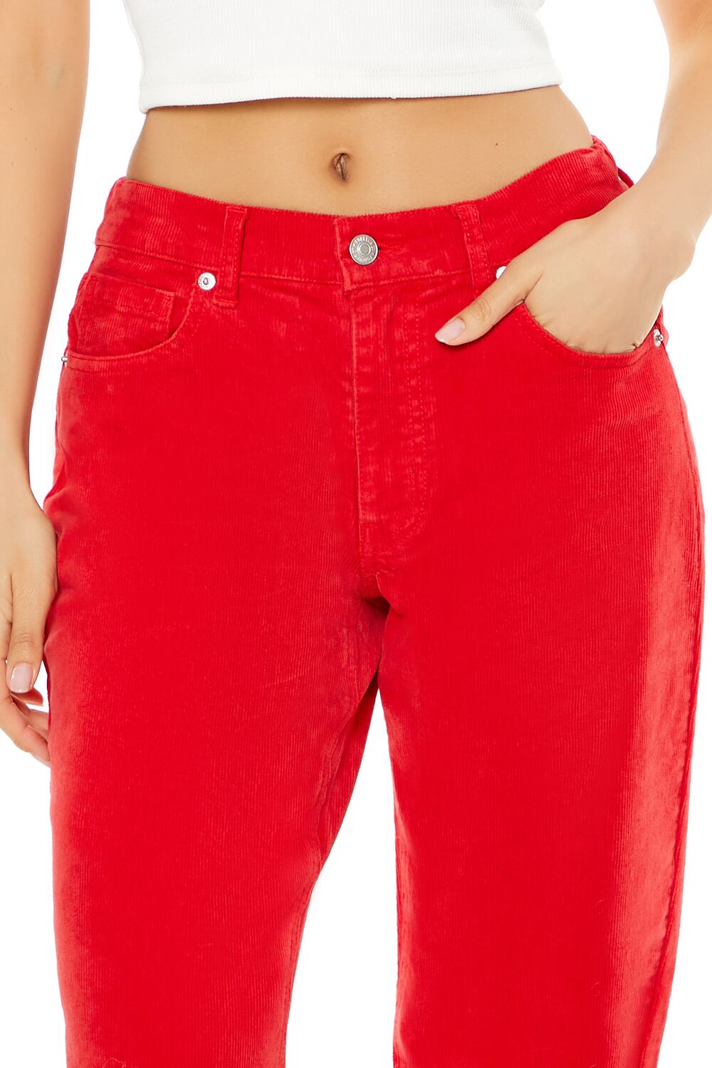 Corduroy High-Rise Flare Pants