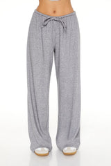 Ribbed Knit High-Rise Pants