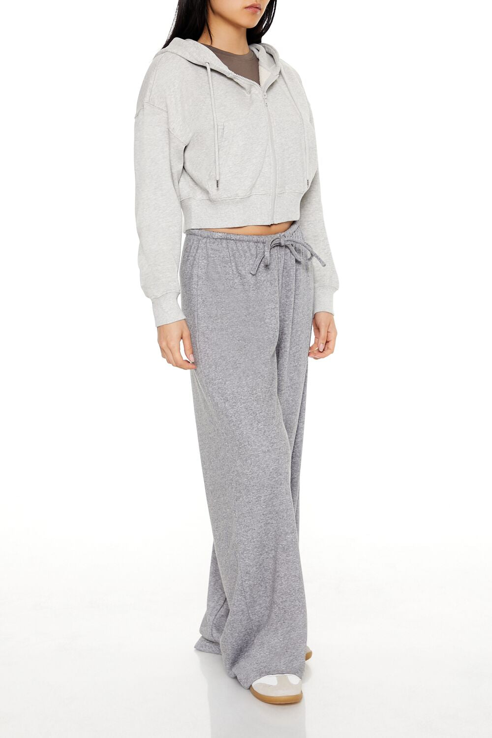 Ribbed Knit High-Rise Pants
