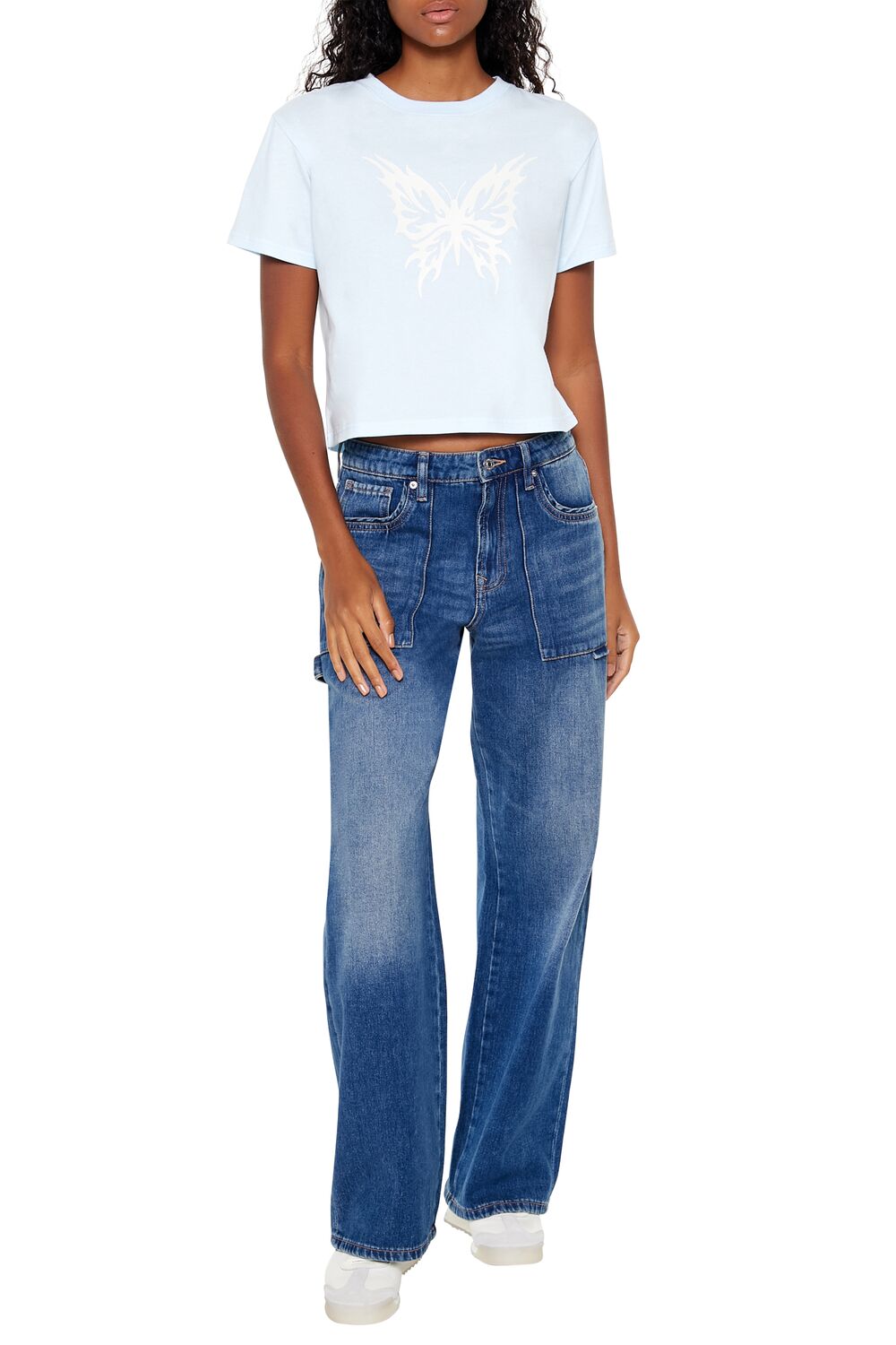 Butterfly Graphic Baby Tee
