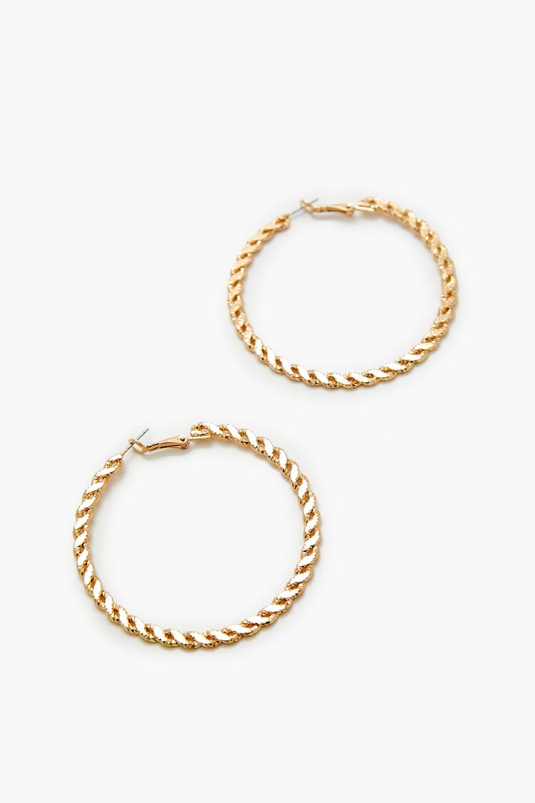 Twisted Hoop Earrings