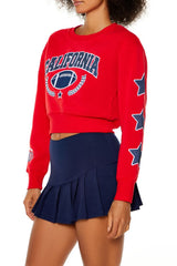 California Football Cropped Pullover