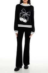 Cherry Bow Graphic Sweater