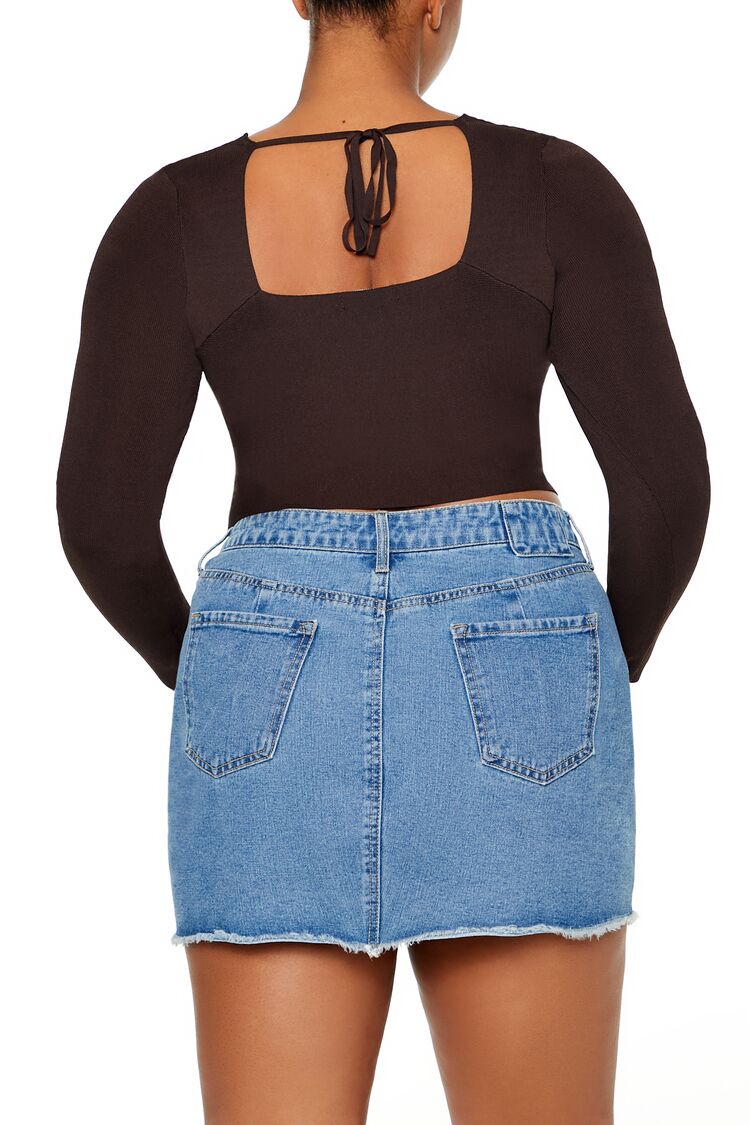 Plus Size Crossover Sweater