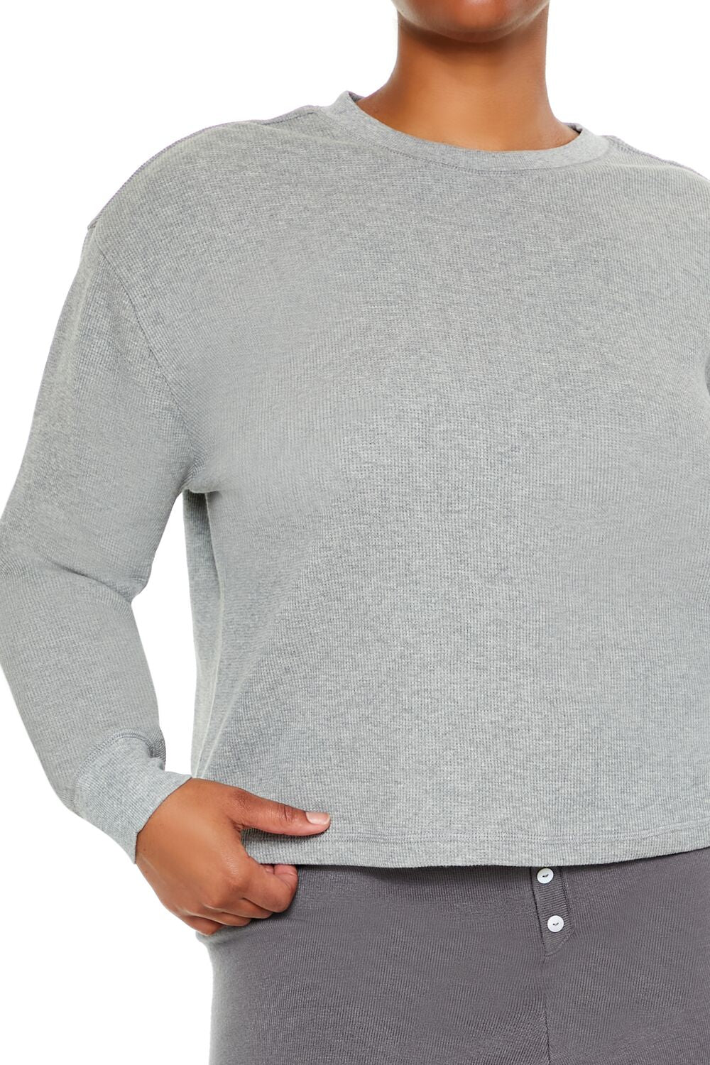 Plus Size Thermal Long-Sleeve Top