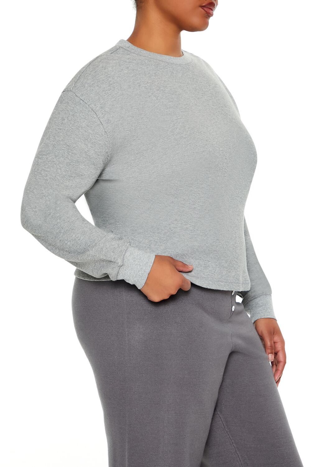 Plus Size Thermal Long-Sleeve Top