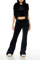 Faux Shearling Zip-Up Vest