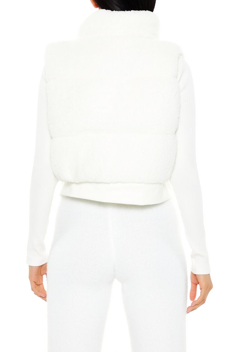 Faux Shearling Zip-Up Vest