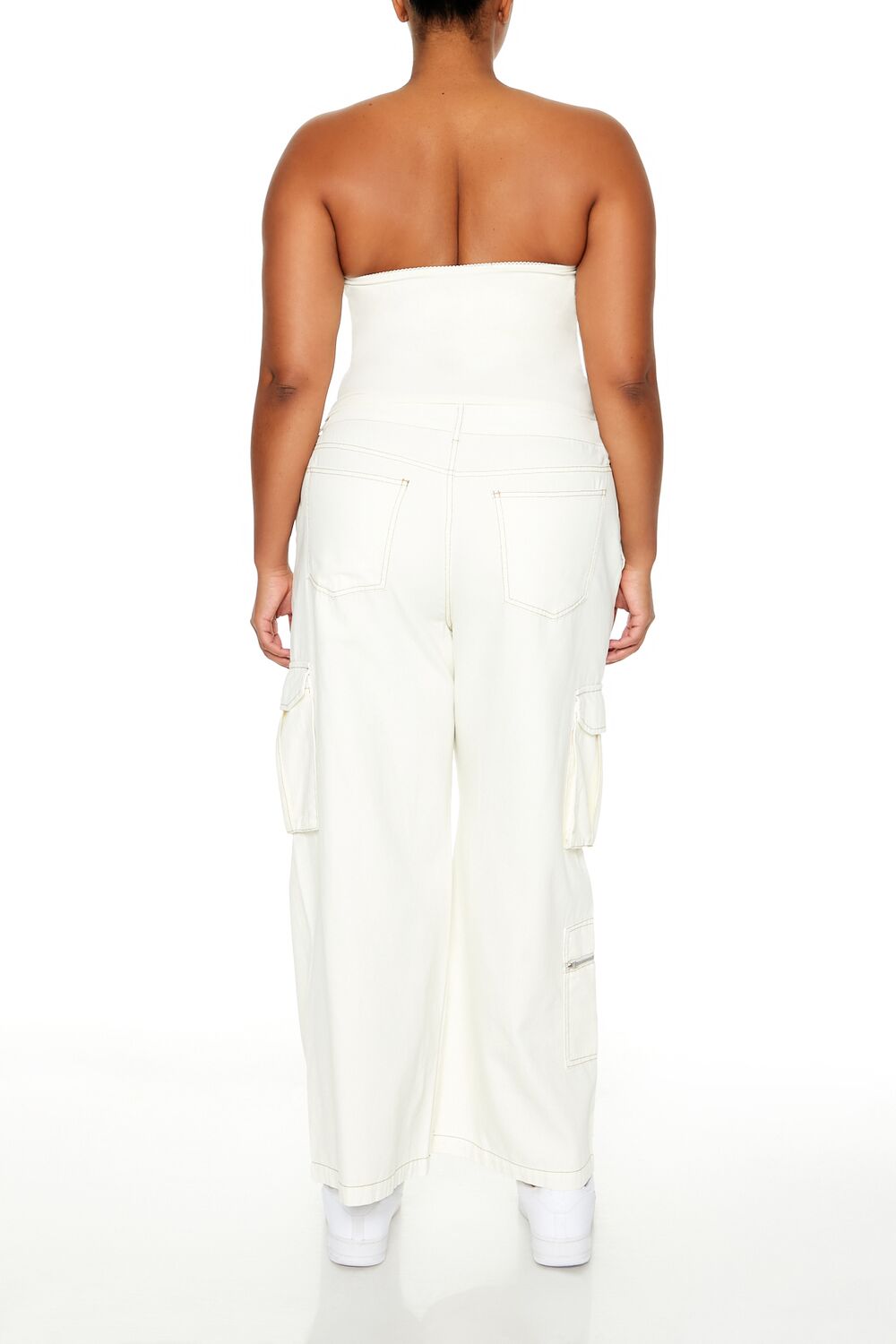 Plus Size High-Rise Cargo Pants
