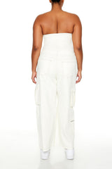 Plus Size High-Rise Cargo Pants