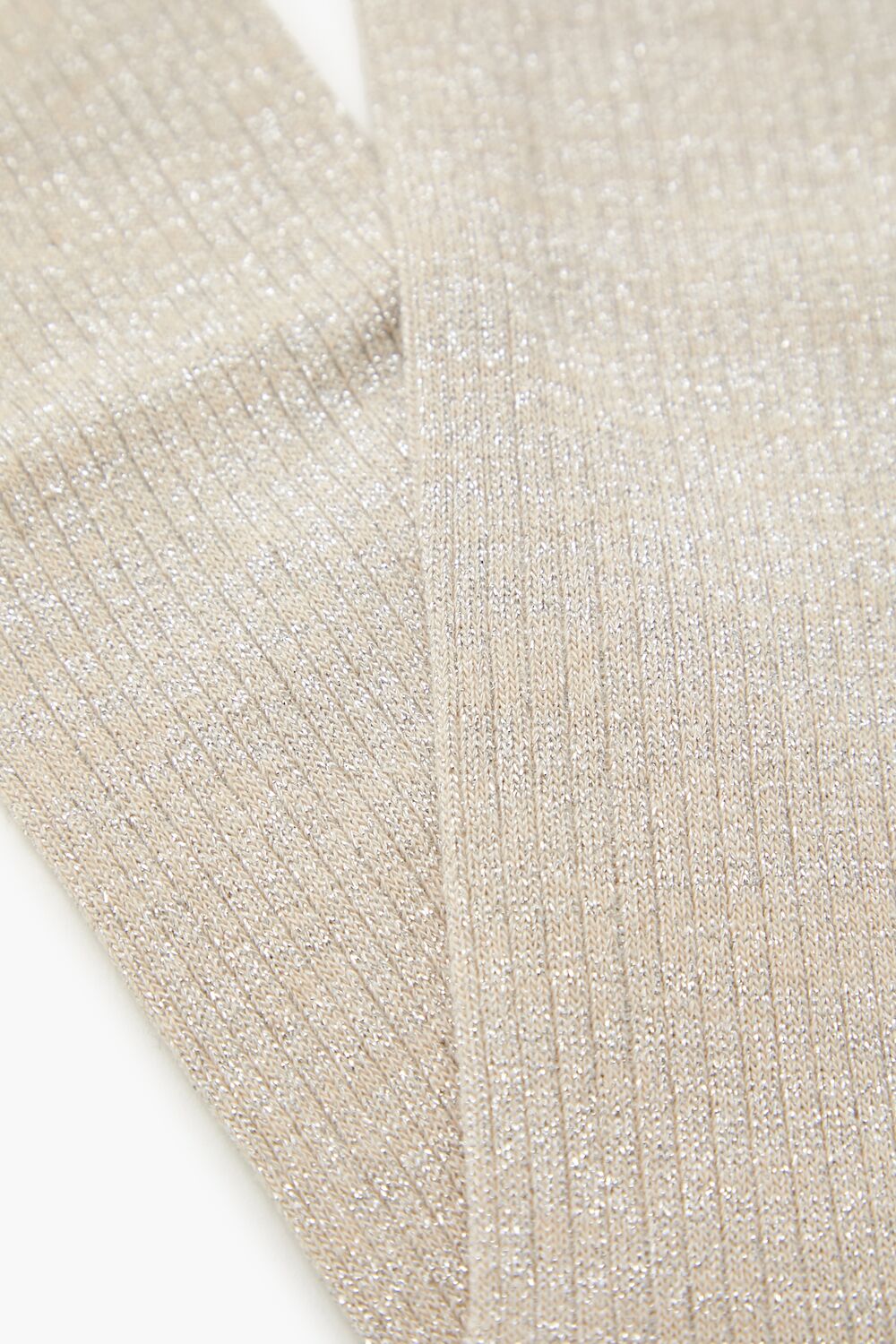 Ribbed Lettuce-Edge Crew Socks