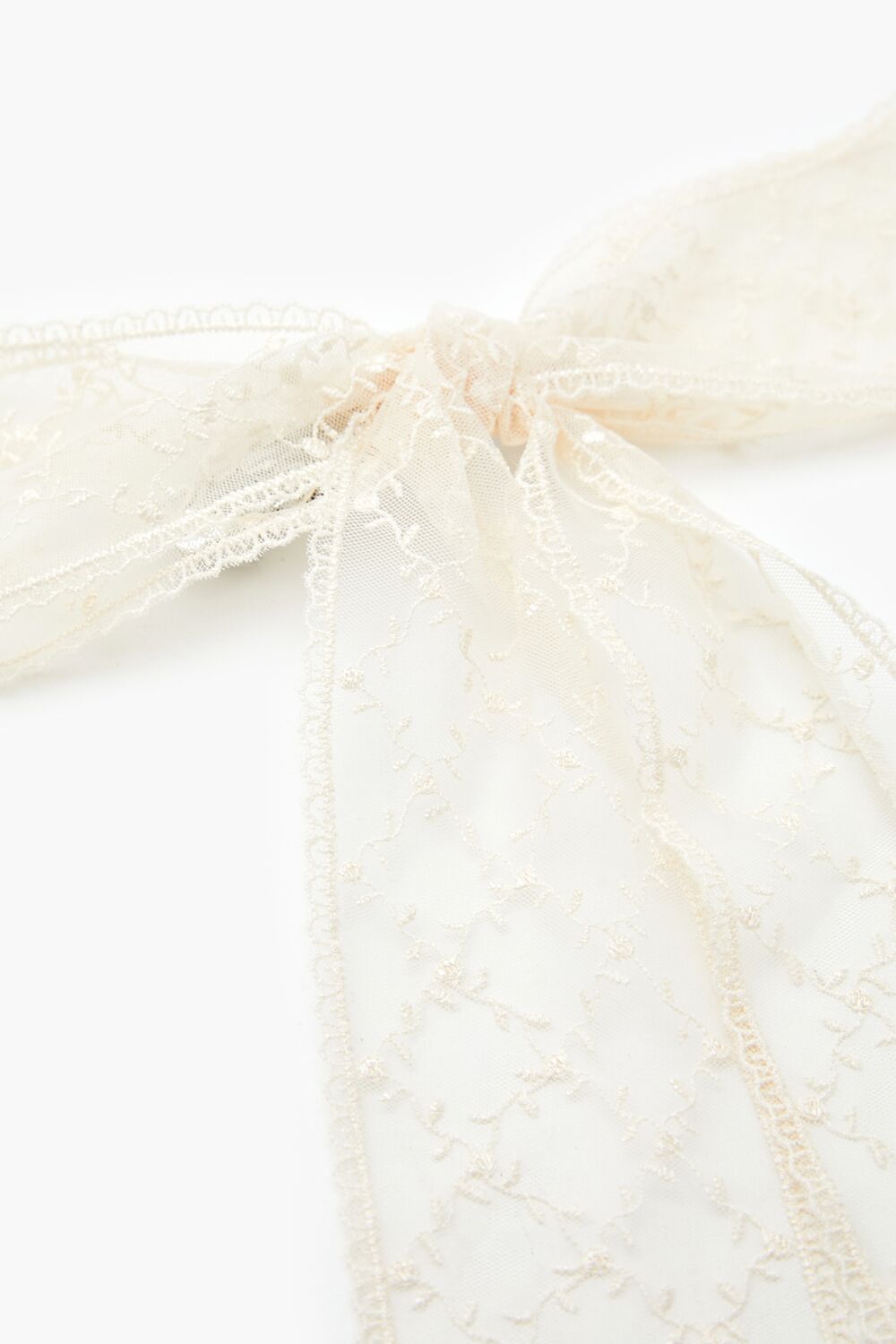 Lattice Lace Bow Hair Barrette