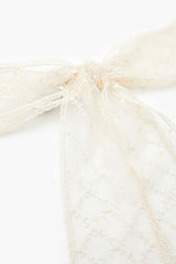Lattice Lace Bow Hair Barrette