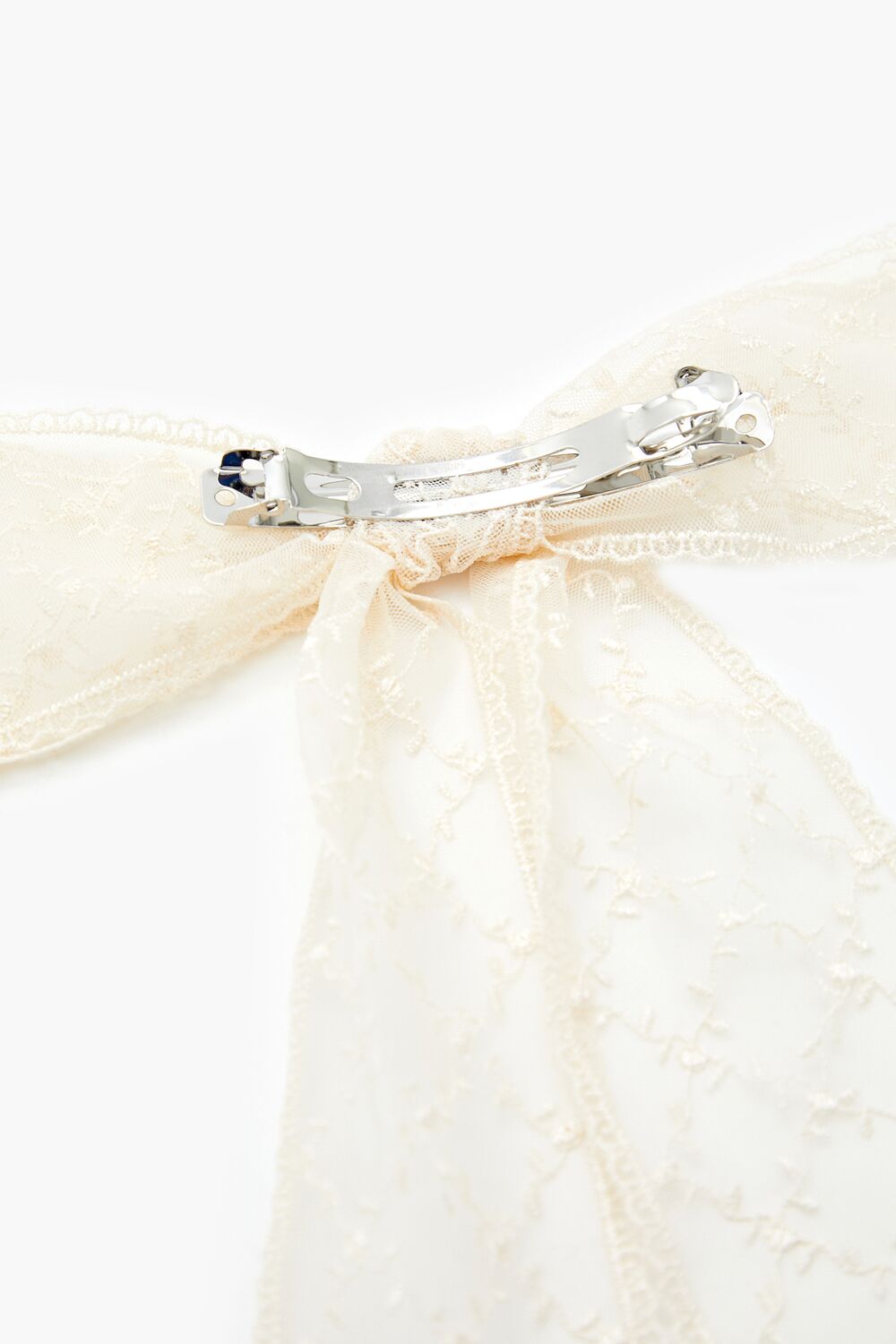 Lattice Lace Bow Hair Barrette