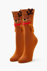 Polar Bear & Reindeer Crew Socks Set - 2 pack