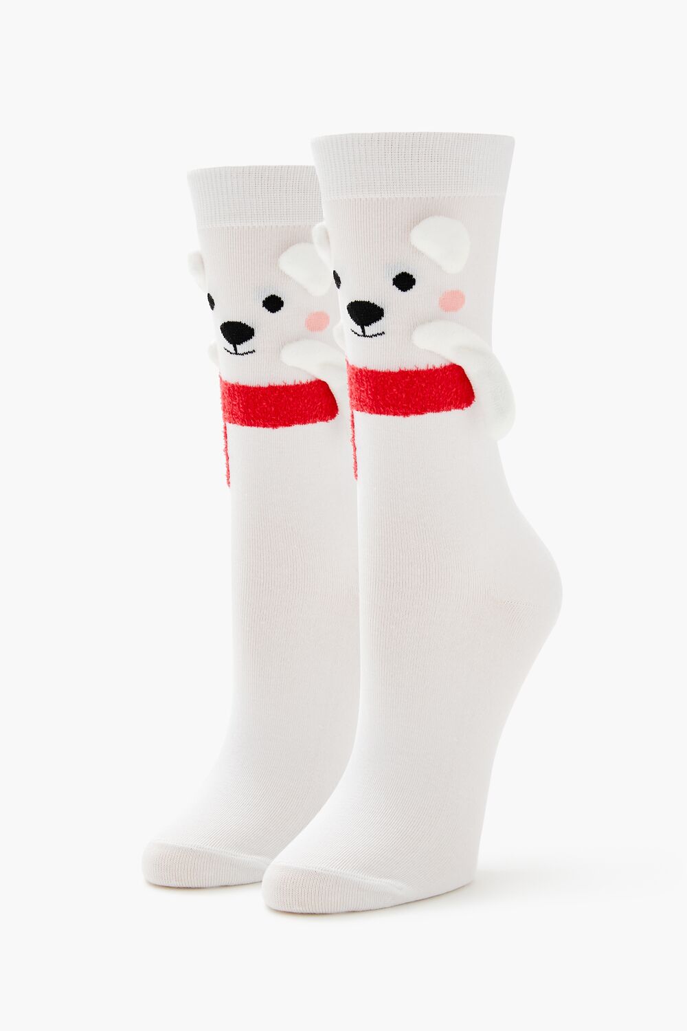 Polar Bear & Reindeer Crew Socks Set - 2 pack