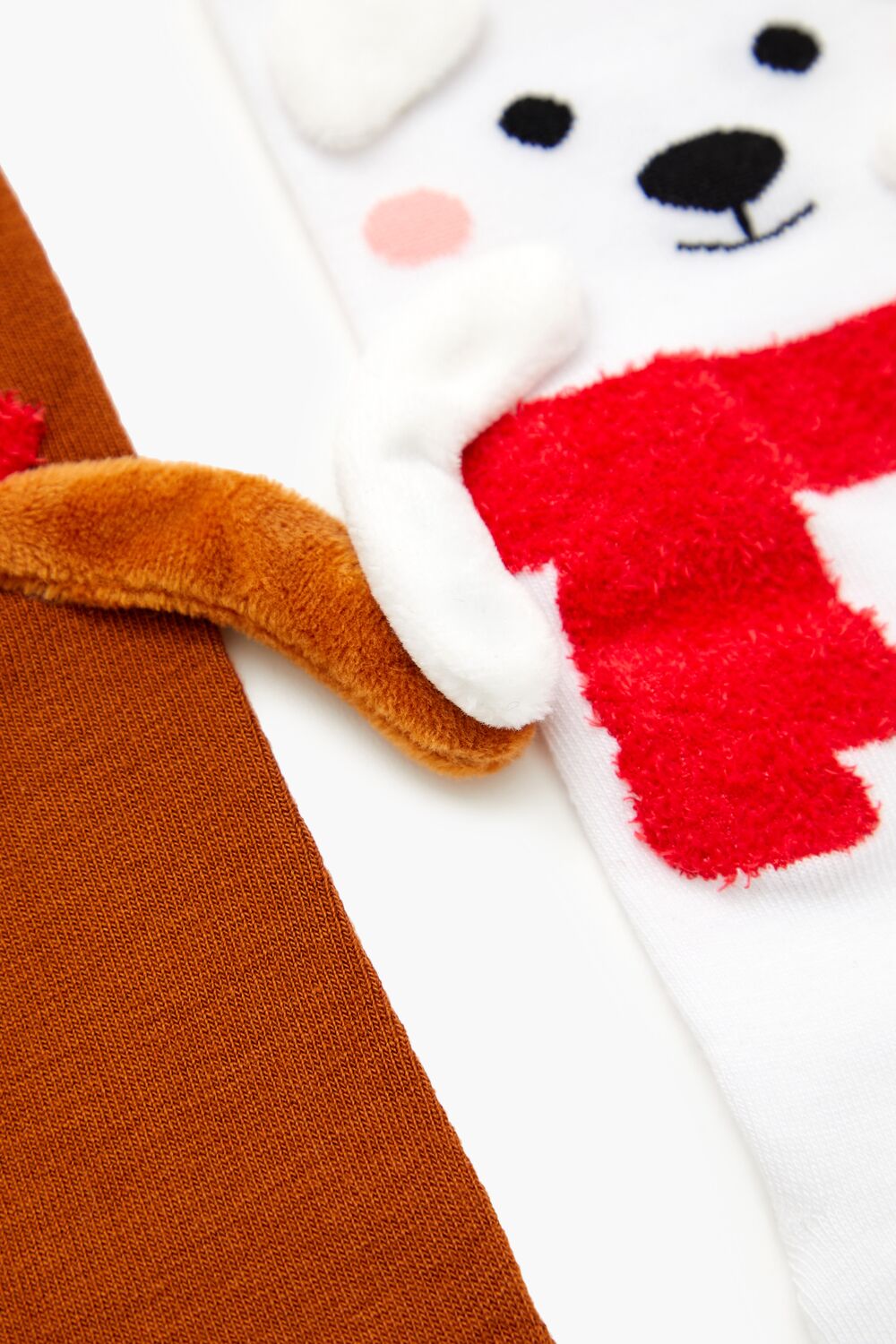 Polar Bear & Reindeer Crew Socks Set - 2 pack