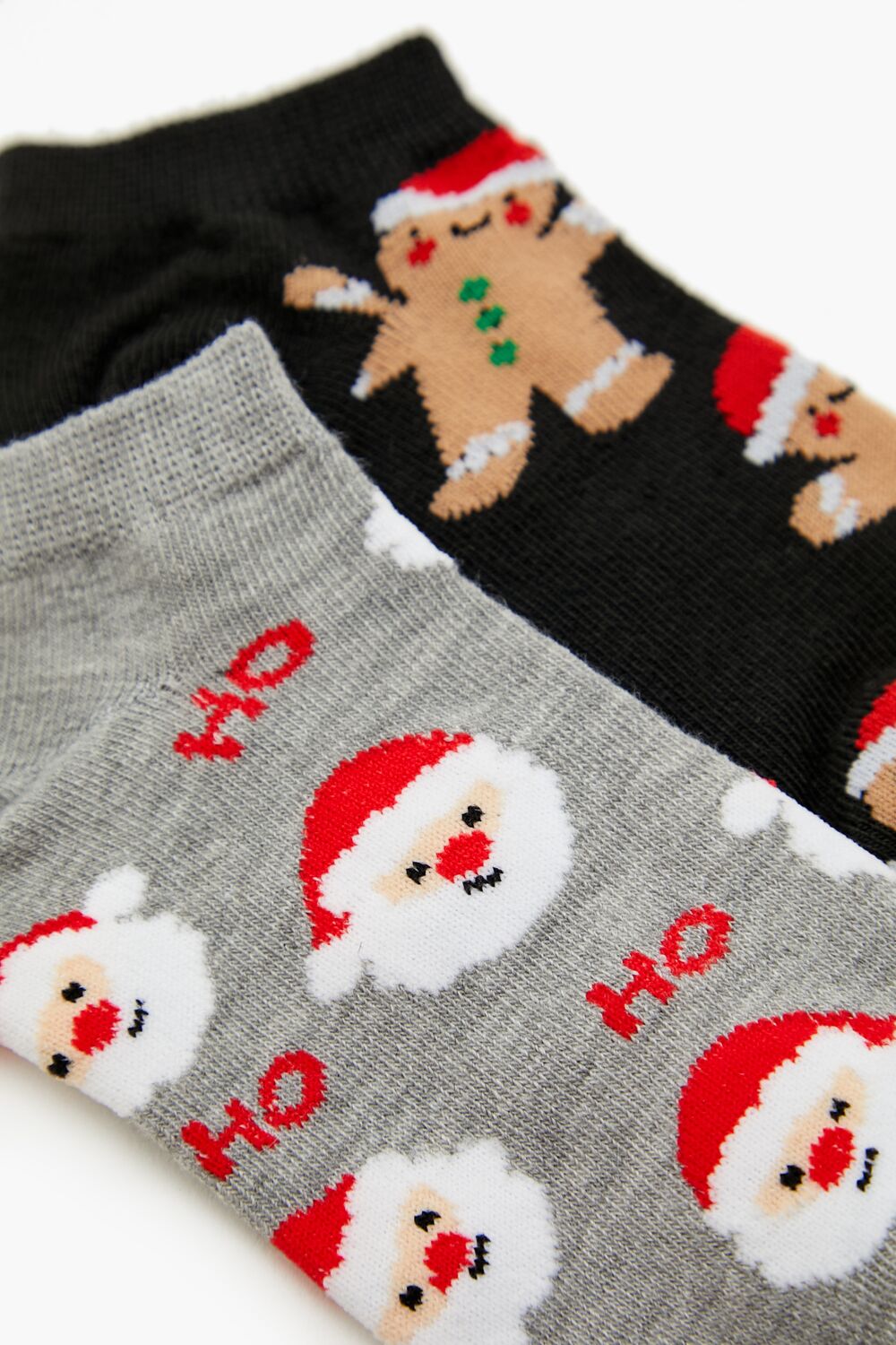 Gingerbread Man & Santa Ankle Socks Set - 2 pack