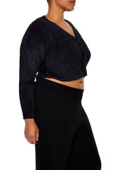 Plus Size Rib-Knit Cardigan Sweater