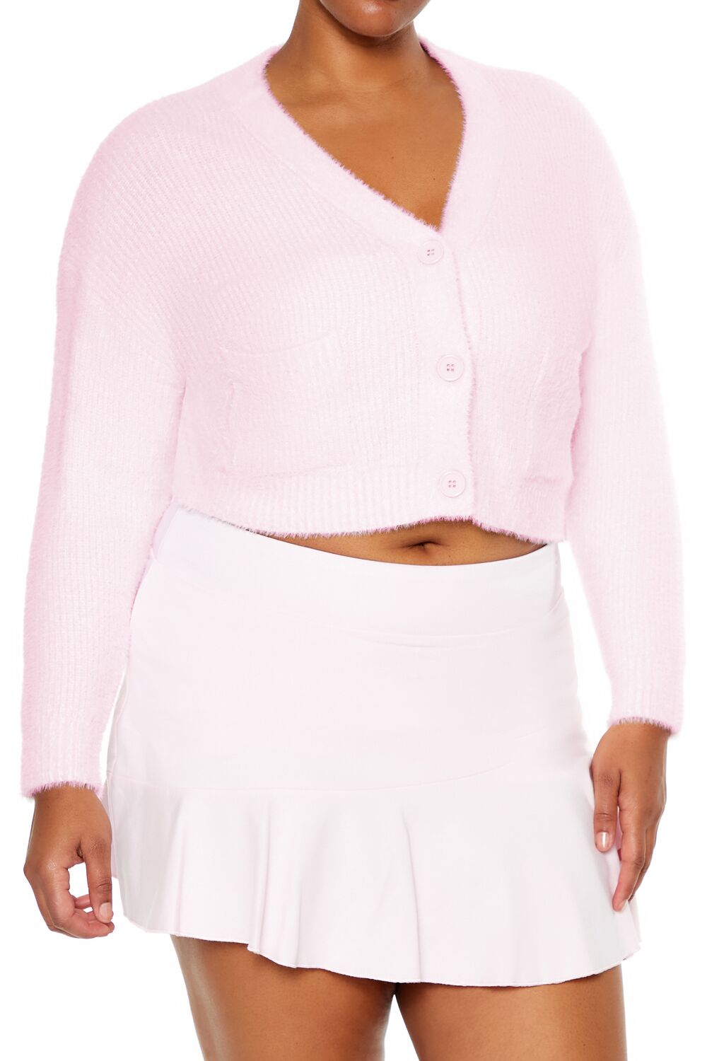 Plus Size Rib-Knit Cardigan Sweater