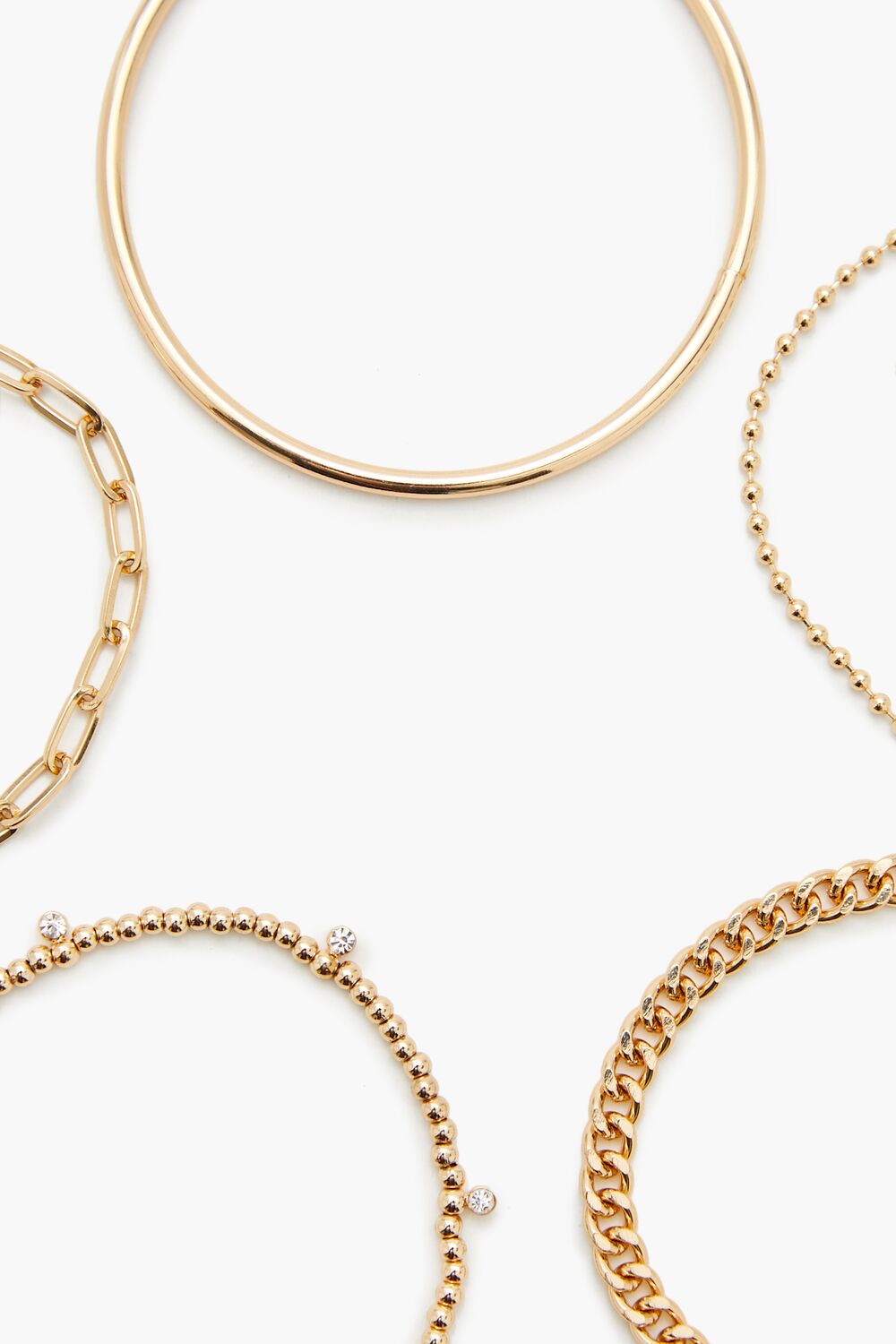 Rhinestone Chain Bracelet Set