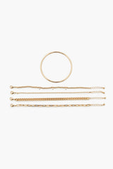 Rhinestone Chain Bracelet Set