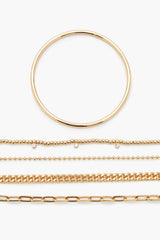 Rhinestone Chain Bracelet Set
