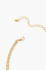 Layered Faux Gem Cross Necklace