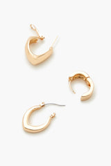 Geo Hoop Earring Set