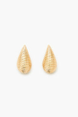 Etched Teardrop Drop Earrings