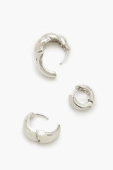Thick Huggie Hoop Earring Set