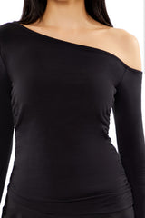 Ruched Off-the-Shoulder Top
