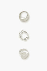 Thick Geo Cocktail Ring Set